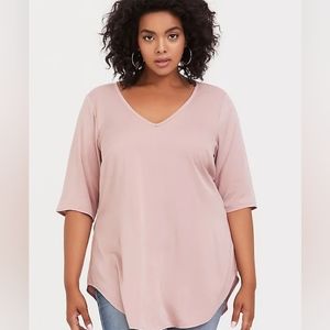 STRETCH CHALLIS TUNIC TOP (D1-2)